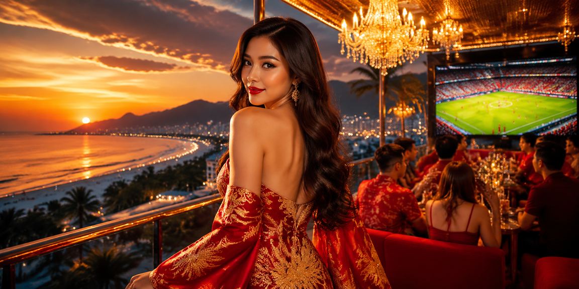 Người chơi cá cược bóng đá trên điện thoại tại bãi biển Đà Nẵng trong buổi chiều hè