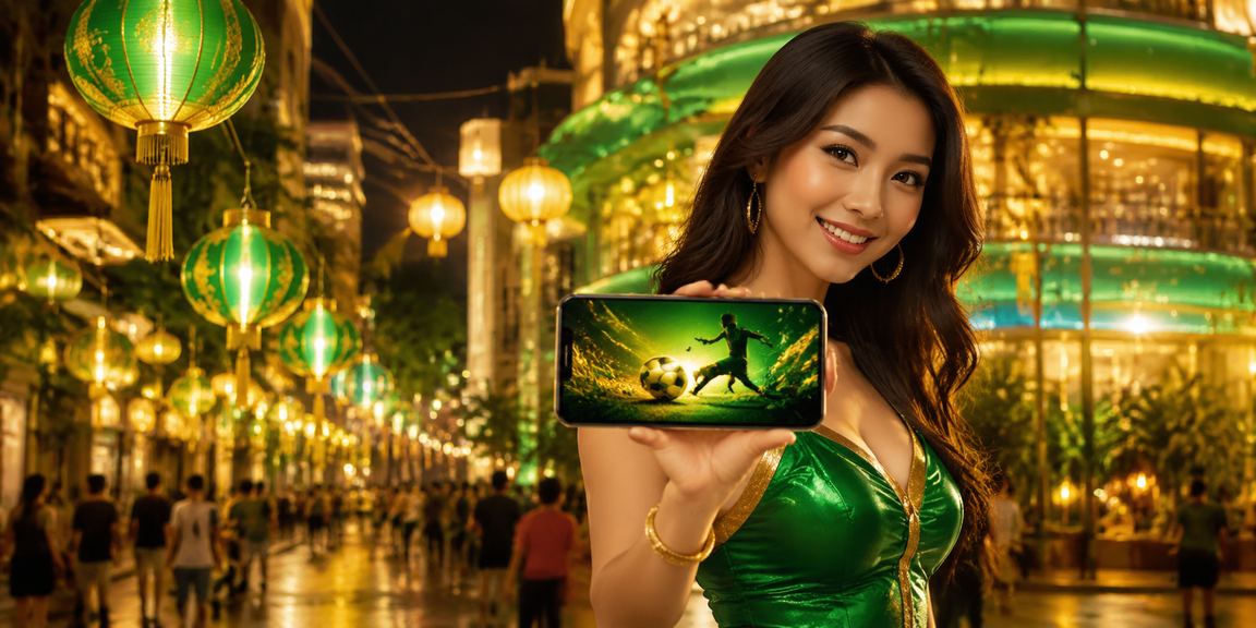 Người dùng Hà Nội kiểm tra ví tiền trên điện thoại dưới ánh đèn lồng truyền thống